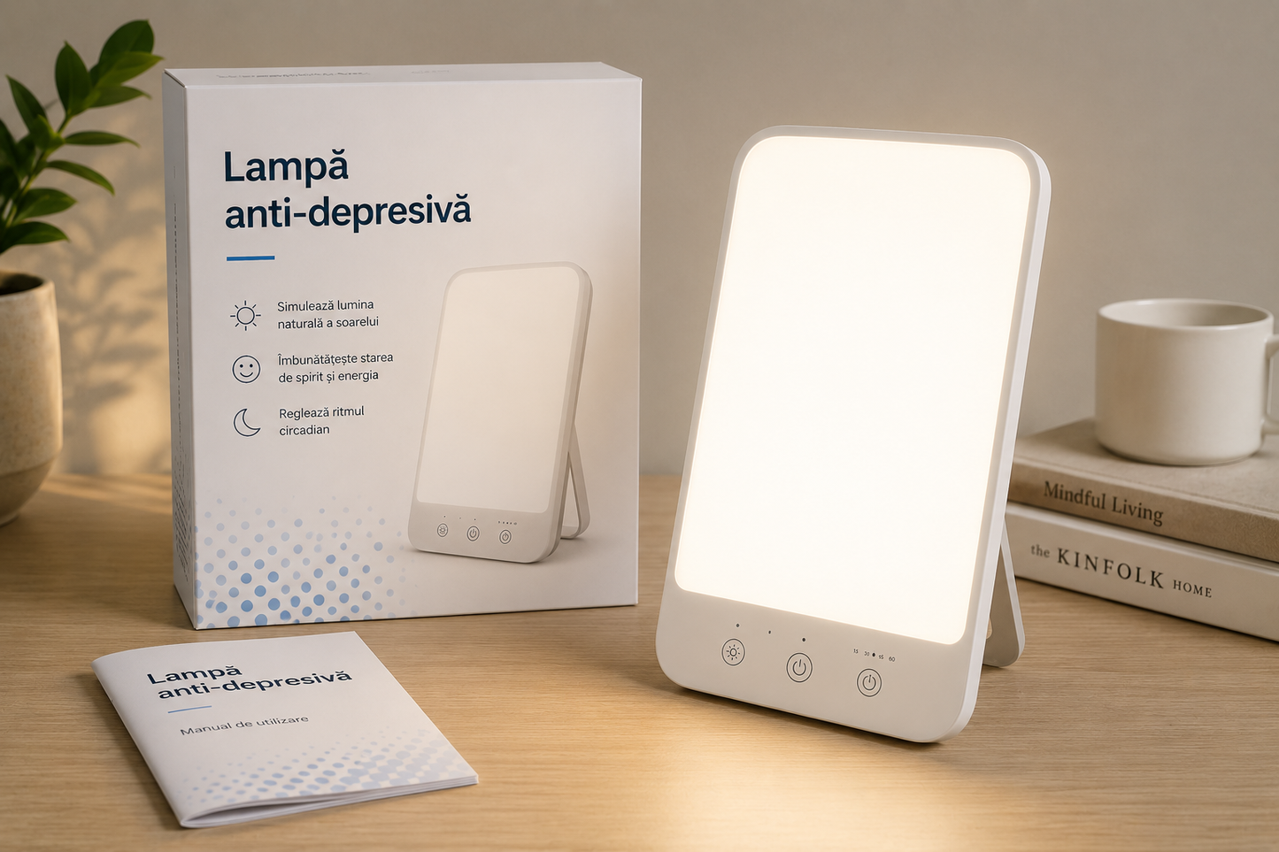 Lampă pentru Terapie cu Lumină și susținerea Stării de Bine