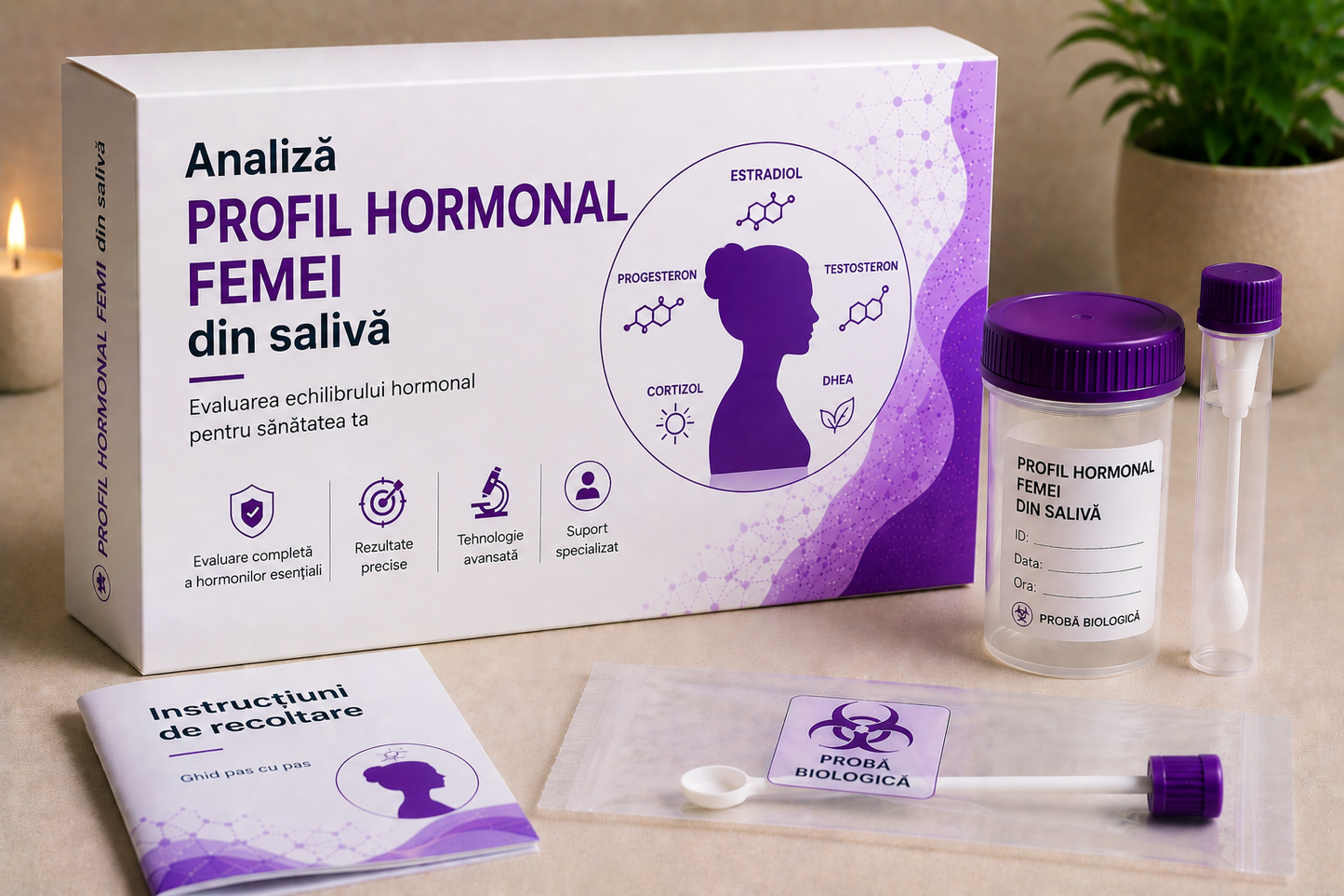 Profil hormonal femei din salivă